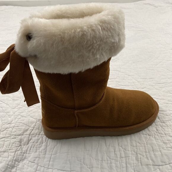 (Right Boot Only)Koolaburra Cozy Brown Fur-Lined Women's Boot size 9 - Picture 2 of 8